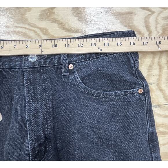 Levis Mens 550 Relaxed Fit Black Jeans Size 34x30 (32X30) Denim Pants Vintage - Picture 8 of 11